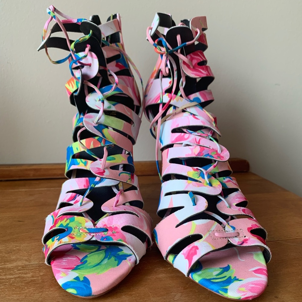 Kendall & Kylie Lace-Up Heels